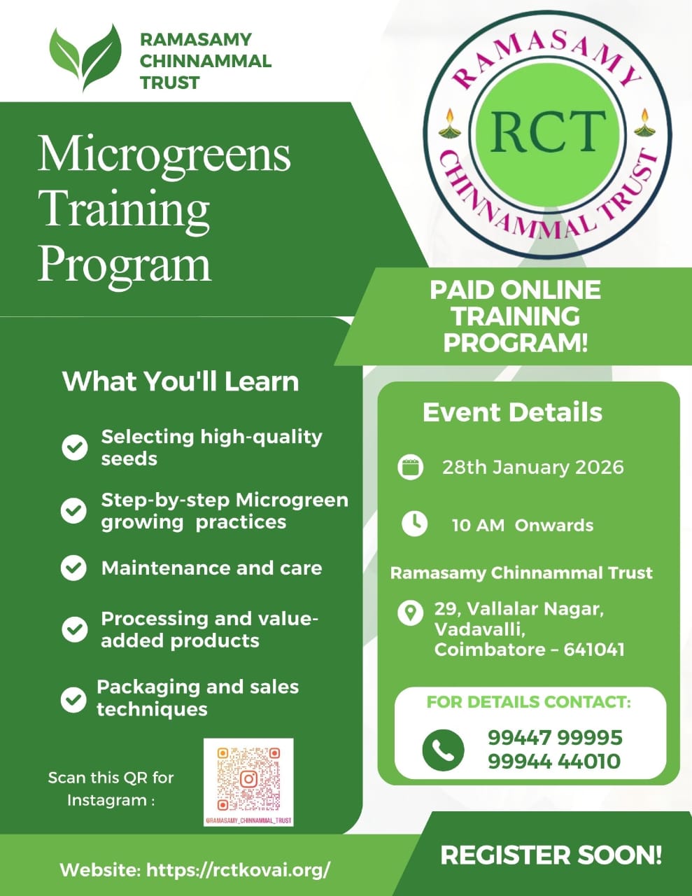 MICROGREEN TRAINNING PROGRAMME